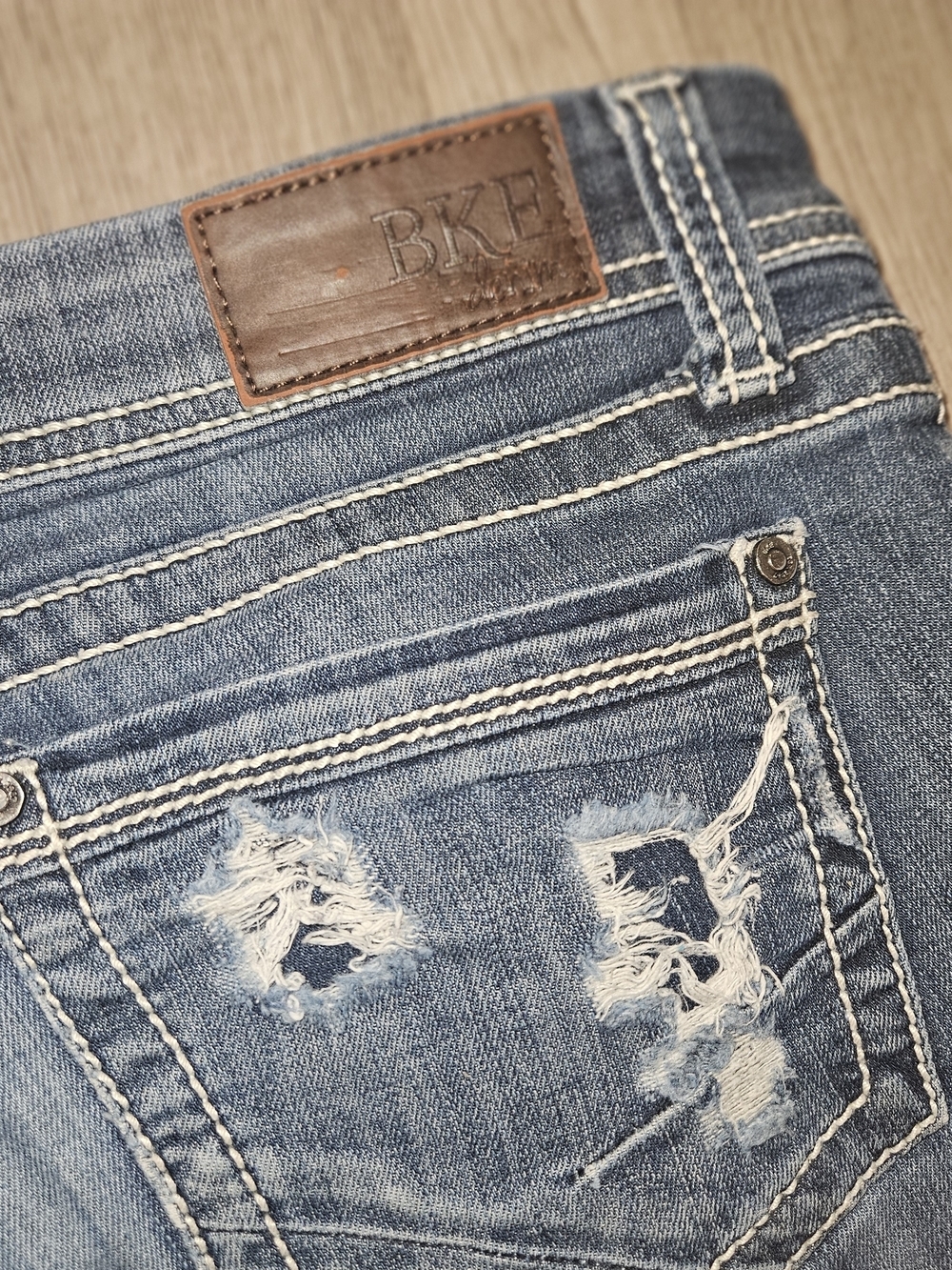 BKEdenim Sabrina Women's Bootcut Jeans - Medium Wash Blue - Picture 6 of 7
